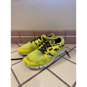 Nike Free Run 3‎ Neon Yellow Black Running Shoes Sneakers Mens Size 7